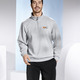 Sport- & Freizeitmode - Freizeitset mit kurzem Reißverschluss – Farbe GRAU MELIERT-SCHWARZ – Ansicht 2 Sport- & Freizeitmode - Freizeitset mit kurzem Reißverschluss, in Größe 3XL (58) bis XXL (56), in Farbe BORDEAUX-SCHWARZ – Farbe GRAU MELIERT-SCHWARZ – Ansicht 2