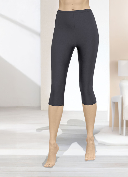 Freizeithosen - Capri-Leggings in Schlupfform Freizeithosen - Capri-Leggings in Schlupfform, in Größe 036 bis 054, in Farbe ANTHRAZIT