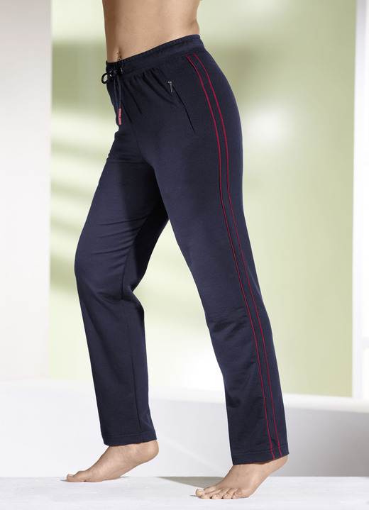 Freizeithosen - Hose mit Dehnbund rundum Freizeithosen - Hose mit Dehnbund rundum, in Größe 018 bis 054, in Farbe MARINE