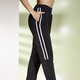 Freizeithosen - Hose mit Kontrastband – Farbe SCHWARZ – Ansicht 1 Freizeithosen - Hose mit Kontrastband, in Größe 018 bis 054, in Farbe SCHWARZ – Farbe SCHWARZ – Ansicht 1