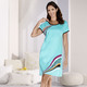 Nachthemden - Zweierpack Nachthemden, kürzer geschnitten aus Baumwolle, in Größe 036 bis 052, in Farbe 1X TÜRKIS, 1X KORALLE – Farbe 1X TÜRKIS, 1X KORALLE – Ansicht 1
