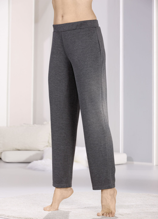 Schlafanzüge & Shortys - Zweierpack Schlaf- und Freizeithosen, in Größe 036 bis 058, in Farbe 1X BEIGE, 1X GRAU MELIERT Ansicht 3