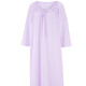 Nachthemden - Nachthemd, knöchellang und Stickereispitze , in Größe 038 bis 056, in Farbe GLETSCHER – Farbe FLIEDER – Ansicht 2