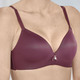 Soft-BH - Edel schimmernder Sassa BH, in Größe 075 bis 095, in Cup B, in Farbe BORDEAUX – Farbe BORDEAUX – Ansicht 4