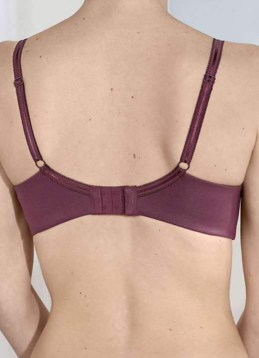 Soft-BH - Edel schimmernder Sassa BH, in Größe 075 bis 095, in Cup C, in Farbe PUDER Ansicht 8