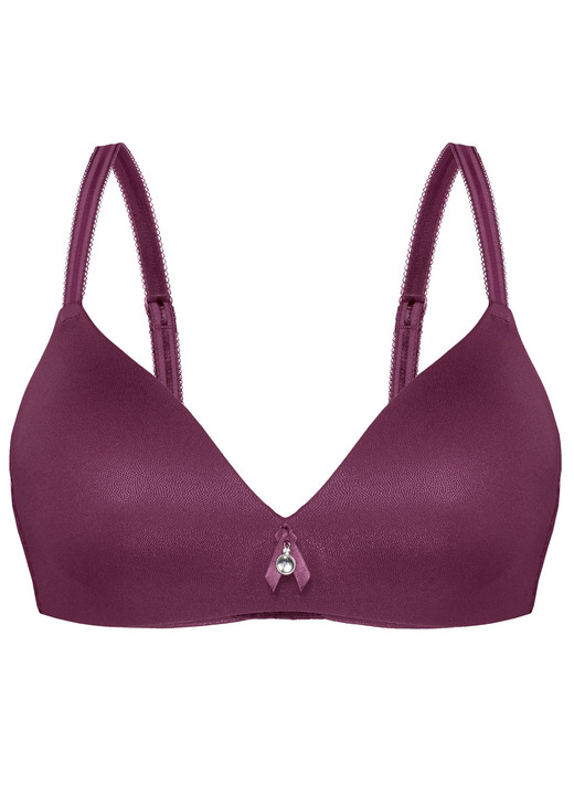 Soft-BH - Edel schimmernder Sassa BH, in Größe 075 bis 095, in Cup C, in Farbe PUDER Ansicht 5