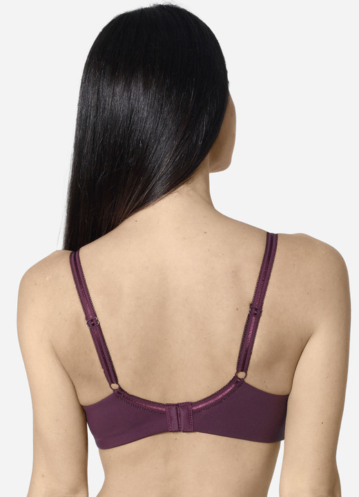 Soft-BH - Edel schimmernder Sassa BH, in Größe 075 bis 095, in Cup C, in Farbe PUDER Ansicht 6