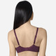 Soft-BH - Edel schimmernder Sassa BH, in Größe 075 bis 095, in Cup B, in Farbe BORDEAUX – Farbe BORDEAUX – Ansicht 3