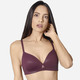 Soft-BH - Edel schimmernder Sassa BH, in Größe 075 bis 095, in Cup B, in Farbe BORDEAUX – Farbe BORDEAUX – Ansicht 1