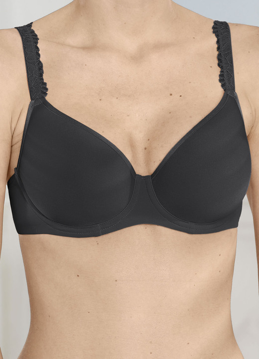 Bügel-BH - LingaDore Bügel-BH mit atmungsaktiven Spacer-Cups Ansicht 4 Bügel-BH - LingaDore Bügel-BH mit atmungsaktiven Spacer-Cups, in Größe 070 bis 090, in Cup C, in Farbe SCHWARZ Ansicht 4
