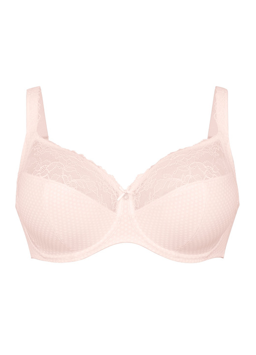 Bügel-BH - Rosa Faia Bügel-BH mit elastischer Spitze Ansicht 9 Bügel-BH - Rosa Faia Bügel-BH mit elastischer Spitze, in Größe 075 bis 105, in Cup G, in Farbe SCHWARZ-PUDER Ansicht 9
