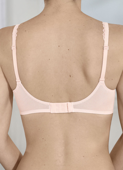 Bügel-BH - Rosa Faia Bügel-BH mit elastischer Spitze Ansicht 11 Bügel-BH - Rosa Faia Bügel-BH mit elastischer Spitze, in Größe 075 bis 105, in Cup C, in Farbe SCHWARZ-PUDER Ansicht 11