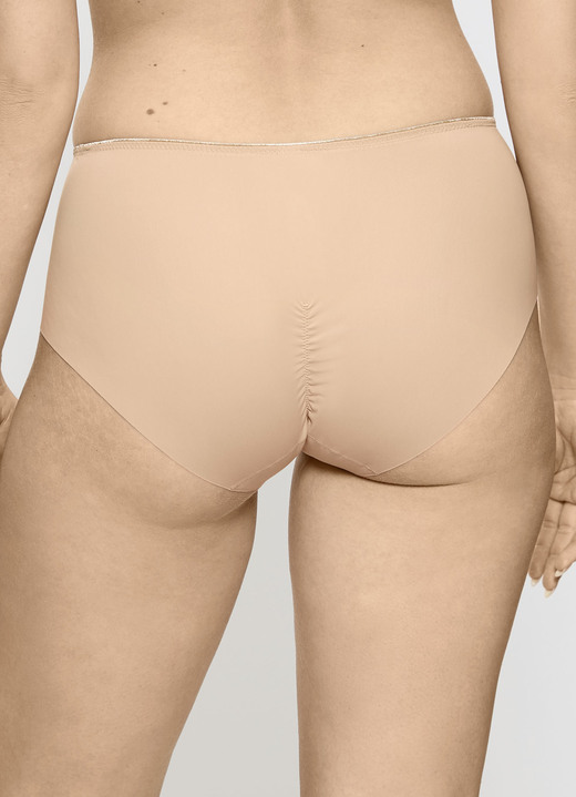 Slips - Triumph Slip mit Jacquardeinsatz im Vorderteil, in Größe 036 bis 048, in Farbe PUDER Ansicht 3