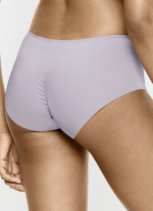 Slips - Triumph Slip mit Jacquardeinsatz im Vorderteil, in Größe 036 bis 048, in Farbe HELLGRAU Ansicht 4