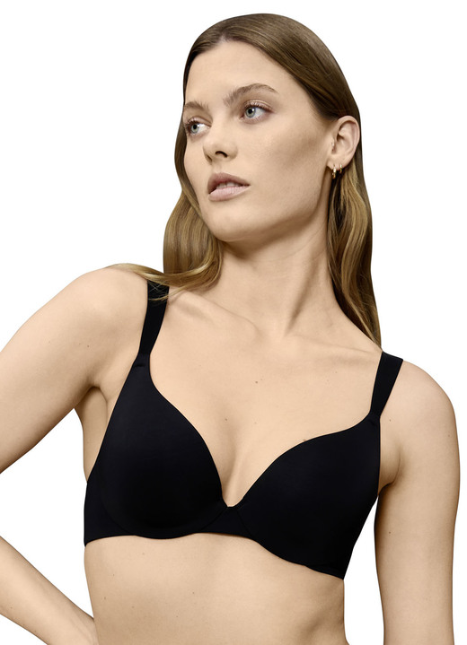 Bügel-BH - Triumph-Body Make-up Illusion  Bügel-BH für ein zauberhaftes Dekolleté Ansicht 3 Bügel-BH - Triumph-Body Make-up Illusion  Bügel-BH für ein zauberhaftes Dekolleté, in Größe 070 bis 090, in Cup C, in Farbe SCHWARZ Ansicht 3