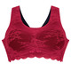 Soft-BH - Superbequemer Anita BH aus elastischer Spitze, in Größe L bis XL, in Farbe SEKT – Farbe ROT – Ansicht 4
