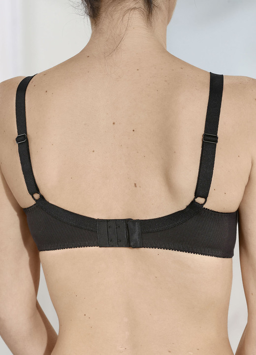 Mode - Naturana Zweierpack  BH mit dekorativem Spitzenband in den Cups, in Größe 075 bis 100, in Cup B, in Farbe 2X WEISS Ansicht 9