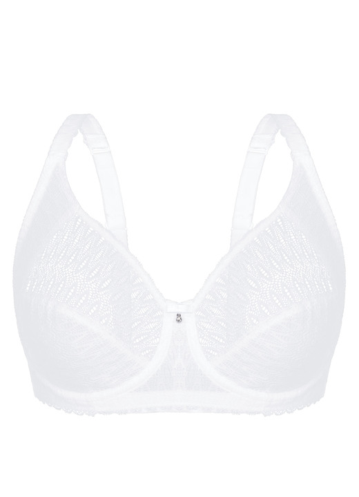 Bügel-BH - Sassa Bügel-BH mit verstärktem Rückteil Ansicht 4 Bügel-BH - Sassa Bügel-BH mit verstärktem Rückteil, in Größe 075 bis 100, in Cup B, in Farbe WEISS Ansicht 4
