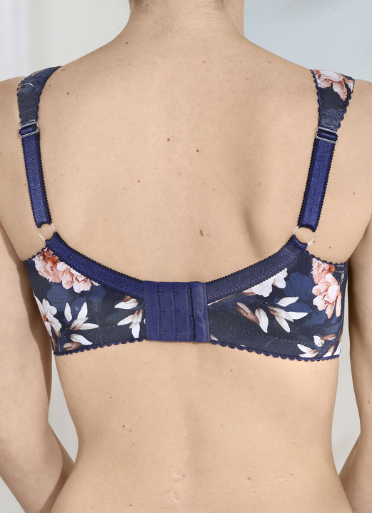 BHs - Laurina BH mit hohem Baumwollanteil, in Größe 080 bis 110, in Cup B, in Farbe MARINE Ansicht 2