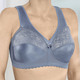 Soft-BH - Glamorise Stütz-BH mit Spitze, in Größe 080 bis 130, in Cup B, in Farbe SILBERGRAU – Farbe RAUCHBLAU – Ansicht 2