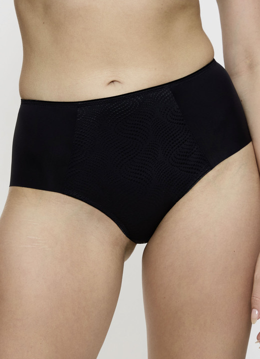 Slips - Triumph Slip mit Jacquardeinsatz im Vorderteil, in Größe 036 bis 048, in Farbe HELLGRAU Ansicht 9