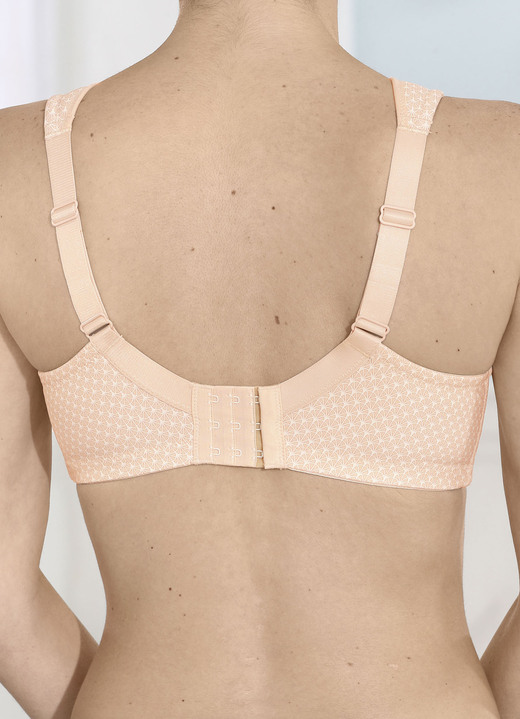 Soft-BH - Susa BH mit Elastikspitze am Dekolleté, in Größe 080 bis 120, in Cup B, in Farbe PUDER Ansicht 4