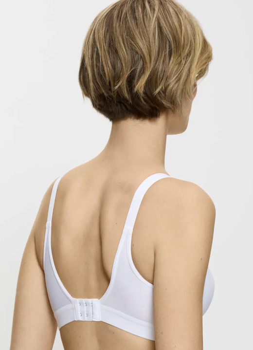 Soft-BH - Triumph Triaction Wellness Sport-BH für leichte Beanspruchung, in Größe 075 bis 095, in Cup C, in Farbe WEISS Ansicht 2