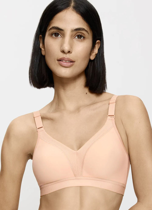 Soft-BH - Triumph Triaction Wellness Sport-BH für leichte Beanspruchung, in Größe 075 bis 095, in Cup C, in Farbe WEISS Ansicht 3