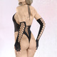Unterwäsche - Set: Sexy Stringbody +1 Paar Handschuhe – Farbe SCHWARZ – Ansicht 3 Unterwäsche - Set: Sexy Stringbody +1 Paar Handschuhe, in Farbe SCHWARZ – Farbe SCHWARZ – Ansicht 3