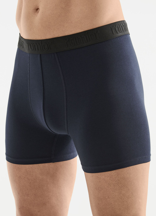 Unterwäsche - Sechserpack Pants mit Elastikbund, in Größe 005 bis 011, in Farbe 2X NAVY, 2X SCHWARZ, 2X GRAU MELIERT Ansicht 1