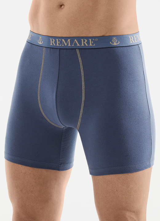 Unterwäsche - Fünferpack Pants mit Elastikbund, in Größe 005 bis 011, in Farbe 3X JEANSBLAU, 2X HELLBLAU Ansicht 1