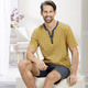 Mode - Shorty mit unterlegter Knopfleiste – Farbe HONIG-ANTHRAZIT – Ansicht 1 Mode - Shorty mit unterlegter Knopfleiste, in Größe 046 bis 062, in Farbe HONIG-ANTHRAZIT – Farbe HONIG-ANTHRAZIT – Ansicht 1