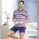 Nachtwäsche - Zweierpack Shortys mit V-Ausschnitt – Farbe 1X BLAU-BORDEAUX-MARINE, 1X RAUCHBLAU-TÜRKIS-NAVY – Ansicht 4 Nachtwäsche - Zweierpack Shortys mit V-Ausschnitt, in Größe 046 bis 062, in Farbe 1X BLAU-BORDEAUX-MARINE, 1X RAUCHBLAU-TÜRKIS-NAVY – Farbe 1X BLAU-BORDEAUX-MARINE, 1X RAUCHBLAU-TÜRKIS-NAVY – Ansicht 4