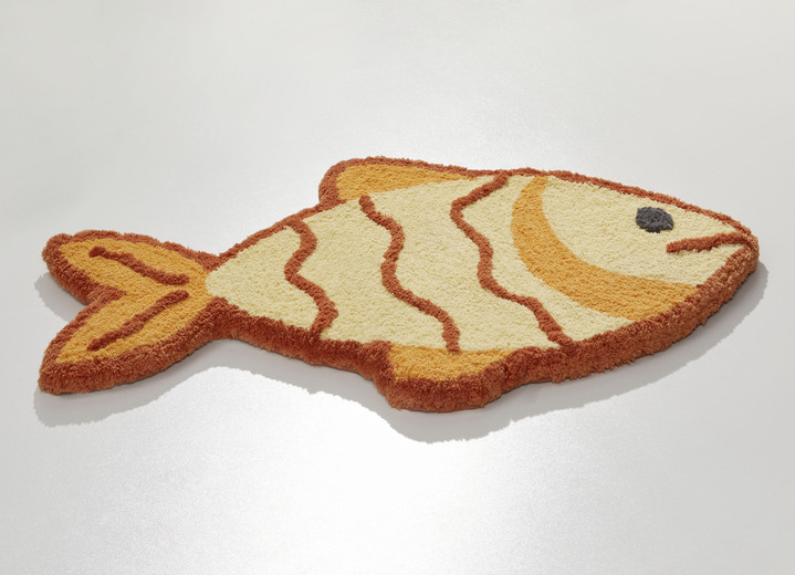 Badgarnituren - Pflegeleichte Badgarnitur ideal für Allergiker, in Größe 100 (Teppich, 50/ 80 cm) bis 112 (WC-Deckelbezug, 47/ 50 cm), in Farbe TERRA Ansicht 1