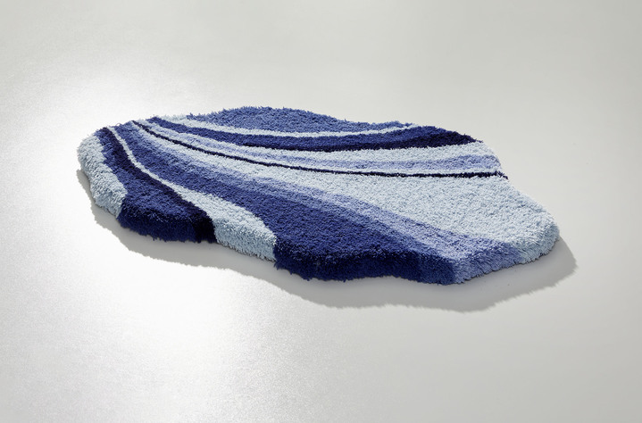 Badgarnituren - Tolle Badgarnitur in barfußweicher Qualität, in Größe 100 (Vorleger halbrund, 50/ 80 cm) bis 112 (WC-Deckelbezug, 47/ 50 cm), in Farbe BLAU Ansicht 11