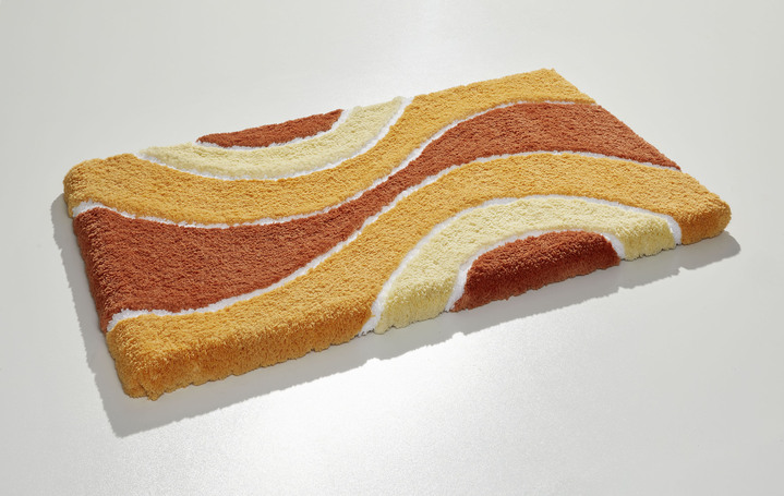 Badgarnituren - Herrlich weiche Badgarnitur, in Größe 100 (Vorleger halbrund, 50/ 80 cm) bis 112 (WC-Deckelbezug, 47/ 50 cm), in Farbe CAPPUCCINO Ansicht 12