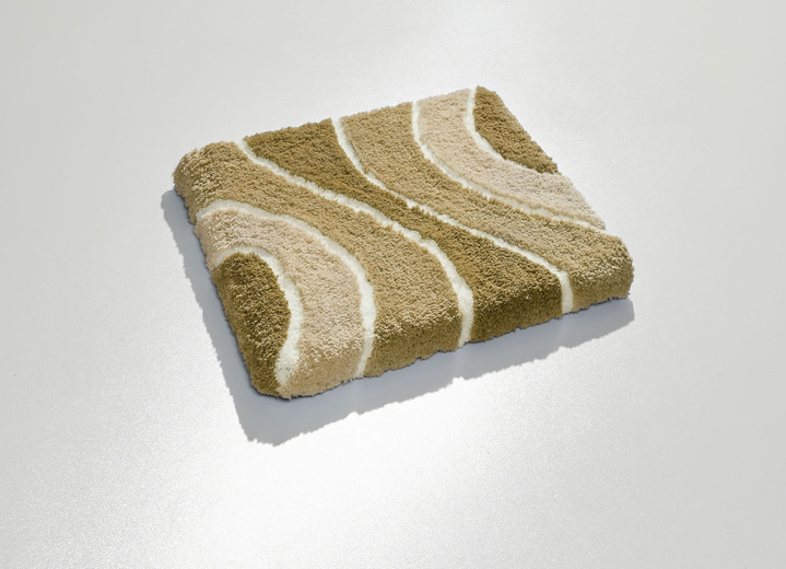 Badgarnituren - Herrlich weiche Badgarnitur, in Größe 100 (Vorleger halbrund, 50/ 80 cm) bis 112 (WC-Deckelbezug, 47/ 50 cm), in Farbe CAPPUCCINO Ansicht 35