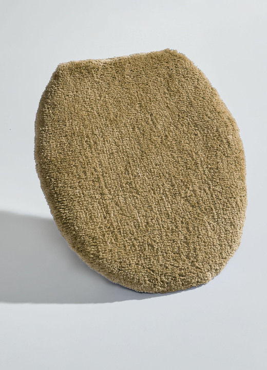 Badgarnituren - Herrlich weiche Badgarnitur, in Größe 100 (Vorleger halbrund, 50/ 80 cm) bis 112 (WC-Deckelbezug, 47/ 50 cm), in Farbe CAPPUCCINO Ansicht 1