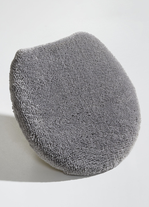 Badgarnituren - Badgarnitur mit Ginkgoblätter-Motiv, in Größe 100 (Vorleger halbrund, 50/ 80 cm) bis 112 (WC-Deckelbezug, 47/ 50 cm), in Farbe CAPPUCCINO Ansicht 9