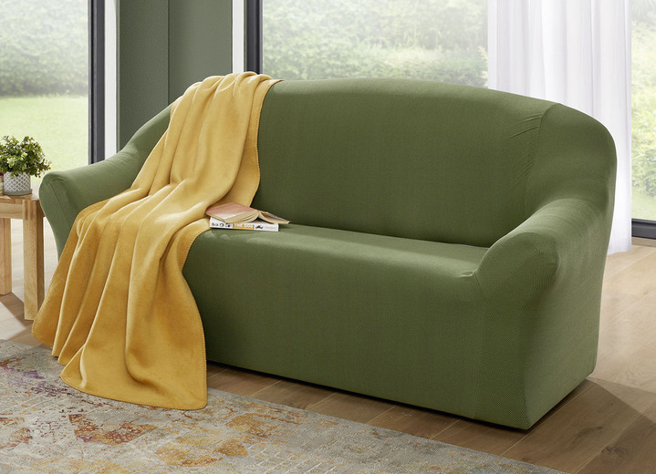 Sessel- & Sofaüberwürfe - Bi-elastische Stretchbezüge aus dem Hause Webana, in Größe 101 (Sesselbezug) bis 112 (Stuhlbezug, 2er-Set), in Farbe BEIGE Ansicht 6