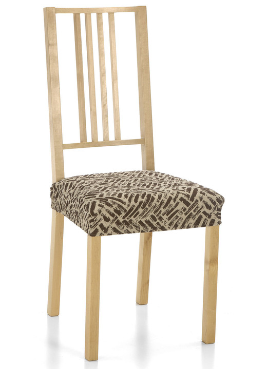 Sessel- & Sofaüberwürfe - Angenehme Stretchbezüge, in Größe 101 (Sesselbezug) bis 113 (Ohrensessel-Bezug), in Farbe BRAUN Ansicht 1
