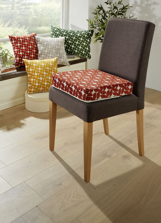 Kissenbezüge - Kissenbezug oder Sitzerhöhung, in Größe 105 (Kissenbezug, 40x40 cm) bis 112 (Sitzerhöhung, 40x40x10 cm), in Farbe GRÜN Ansicht 2