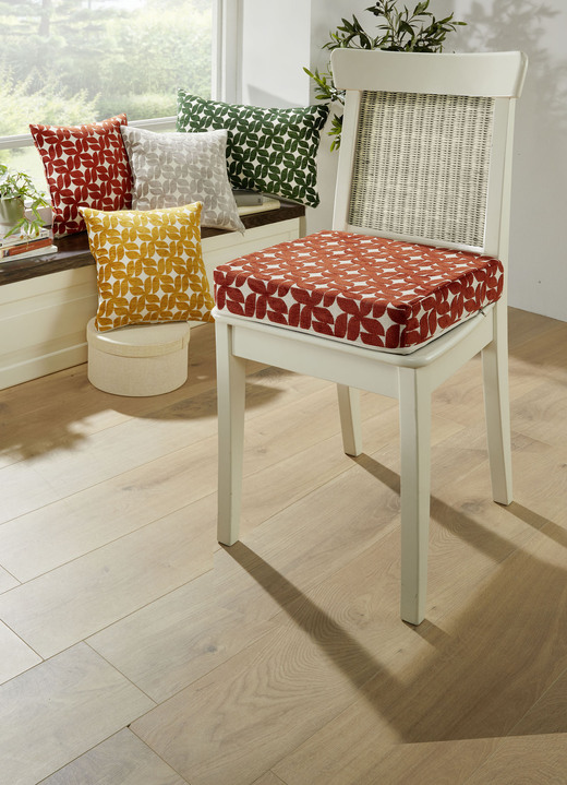 Kissenbezüge - Kissenbezug oder Sitzerhöhung, in Größe 105 (Kissenbezug, 40x40 cm) bis 112 (Sitzerhöhung, 40x40x10 cm), in Farbe GRÜN Ansicht 3