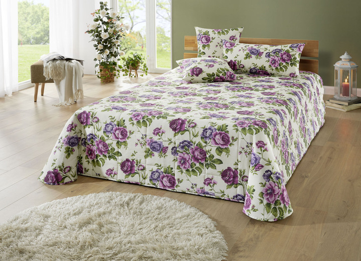 Tagesdecken - Tagesdecke mit Karosteppung und Kissenbezüge, in Größe 873 (für Einzelbett, 135x210 cm) bis 924 (Kissenbezug, 40x 80 cm), in Farbe GELB Ansicht 8