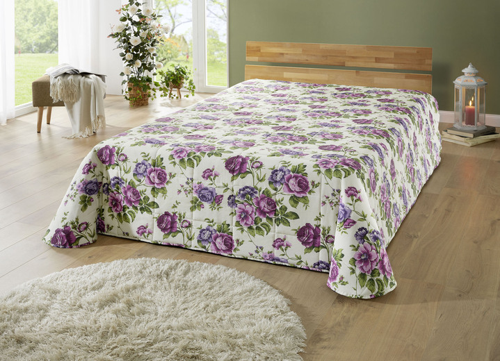 Tagesdecken - Tagesdecke mit Karosteppung und Kissenbezüge, in Größe 873 (für Einzelbett, 135x210 cm) bis 924 (Kissenbezug, 40x 80 cm), in Farbe GELB Ansicht 3