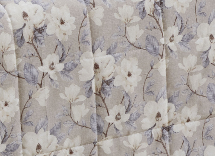 Tagesdecken - Tagesdecken mit Karosteppung und Kissenbezüge, in Größe 873 (für Einzelbett, 135x210 cm) bis 924 (Kissenbezug, 40x 80 cm), in Farbe BEIGE Ansicht 2