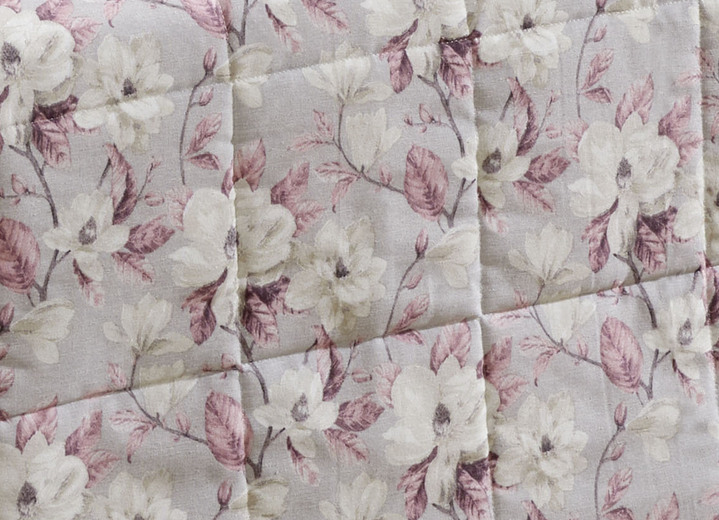 Tagesdecken - Tagesdecken mit Karosteppung und Kissenbezüge, in Größe 873 (für Einzelbett, 135x210 cm) bis 924 (Kissenbezug, 40x 80 cm), in Farbe BEIGE Ansicht 4