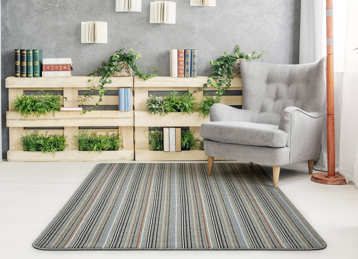 Läufer & Stufenmatten - Ansprechende Läufer nach Maß Ansicht 3 Läufer & Stufenmatten - Ansprechende Läufer nach Maß, in Größe 102 (Läufer, 67 cm breit) bis 106 (Läufer, 100 cm breit), in Farbe GRAU Ansicht 3