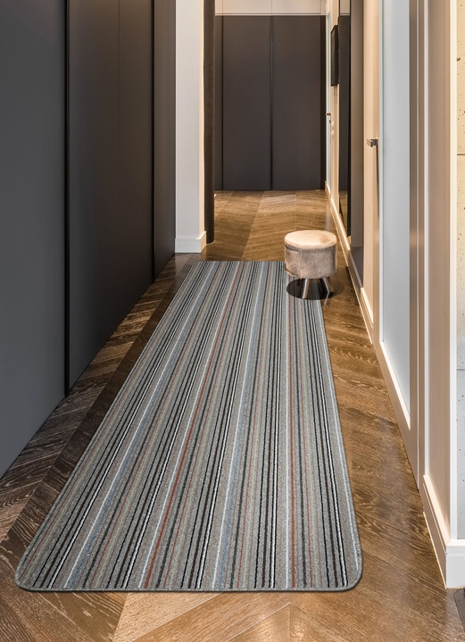 Läufer & Stufenmatten - Ansprechende Läufer nach Maß Ansicht 5 Läufer & Stufenmatten - Ansprechende Läufer nach Maß, in Größe 102 (Läufer, 67 cm breit) bis 106 (Läufer, 100 cm breit), in Farbe GRAU Ansicht 5