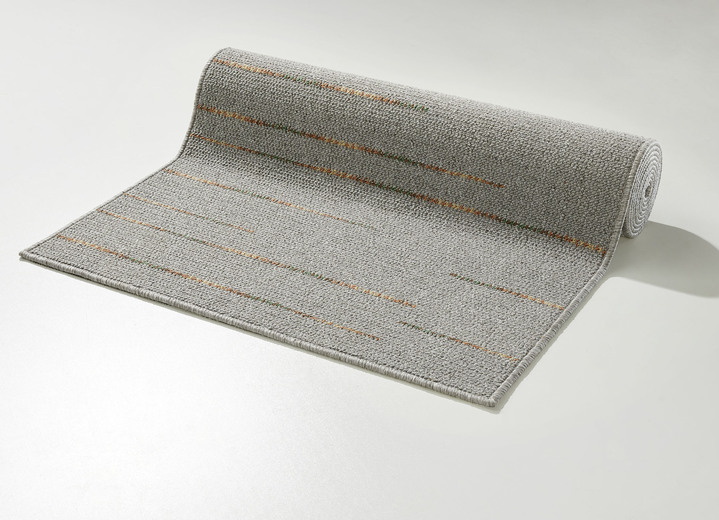Läufer & Stufenmatten - Erstklassige Läufer nach Maß, in Größe 102 (Läufer, 67 cm breit) bis 106 (Läufer, 100 cm breit), in Farbe GRAU Ansicht 1
